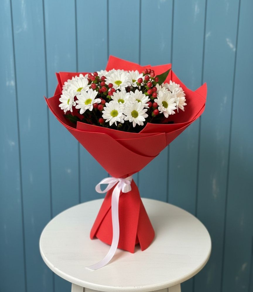 Букет цветов из: Хризантемы в Шувое