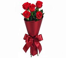 Букет 5 Красных роз Эдлесс Лав в Шувое