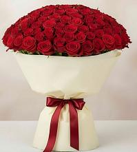 Букет 101 Красная роза Милано в Шувое