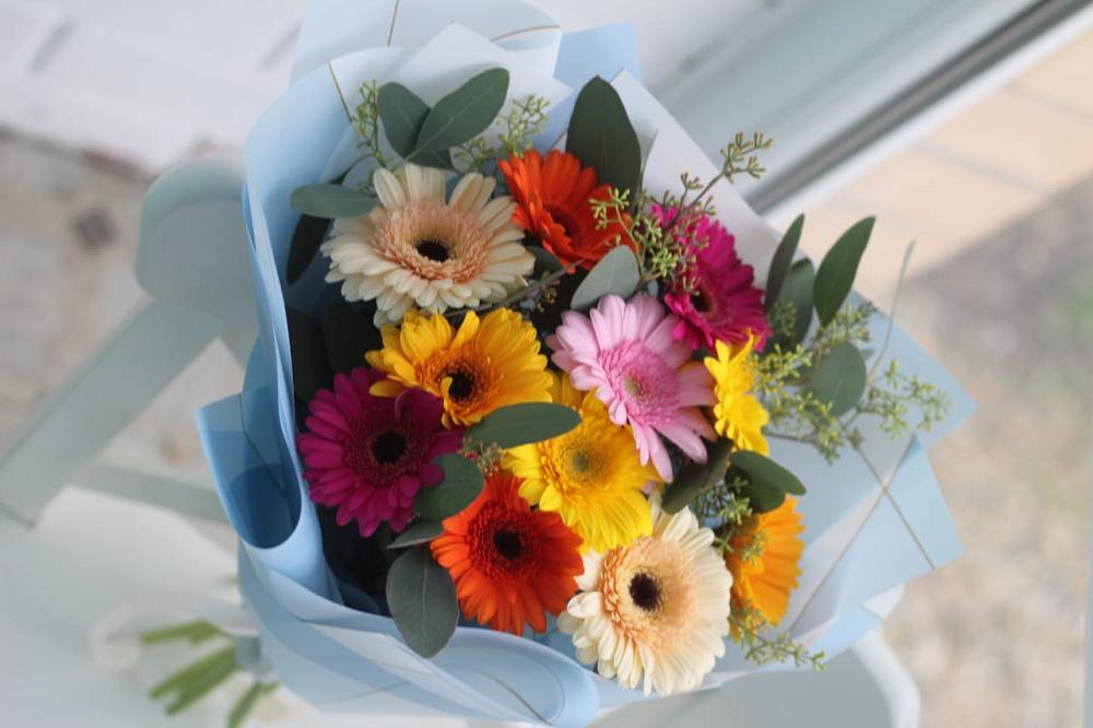 Букет цветов из: Герберы в Шувое