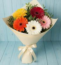 Букет цветов из:  Герберы в Шувое