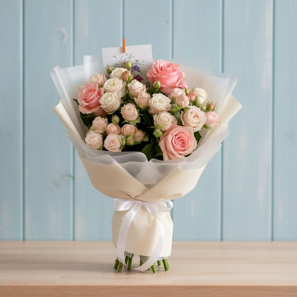 Букет цветов из: Розы в Шувое