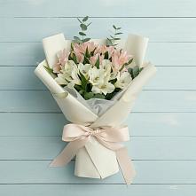 Букет цветов из:  Альстромерии #REPLACE_PRED# Шувое