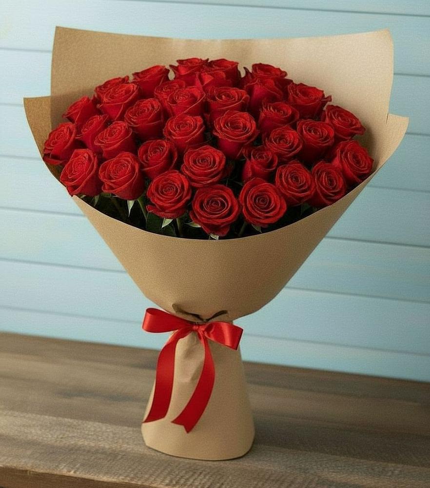 Букет Красные розы Милано в Шувое
