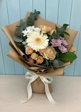 Букет цветов из:  Герберы и Хризантемы в Шувое