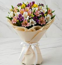 Букет цветов из:  Альстромерии #REPLACE_PRED# Шувое