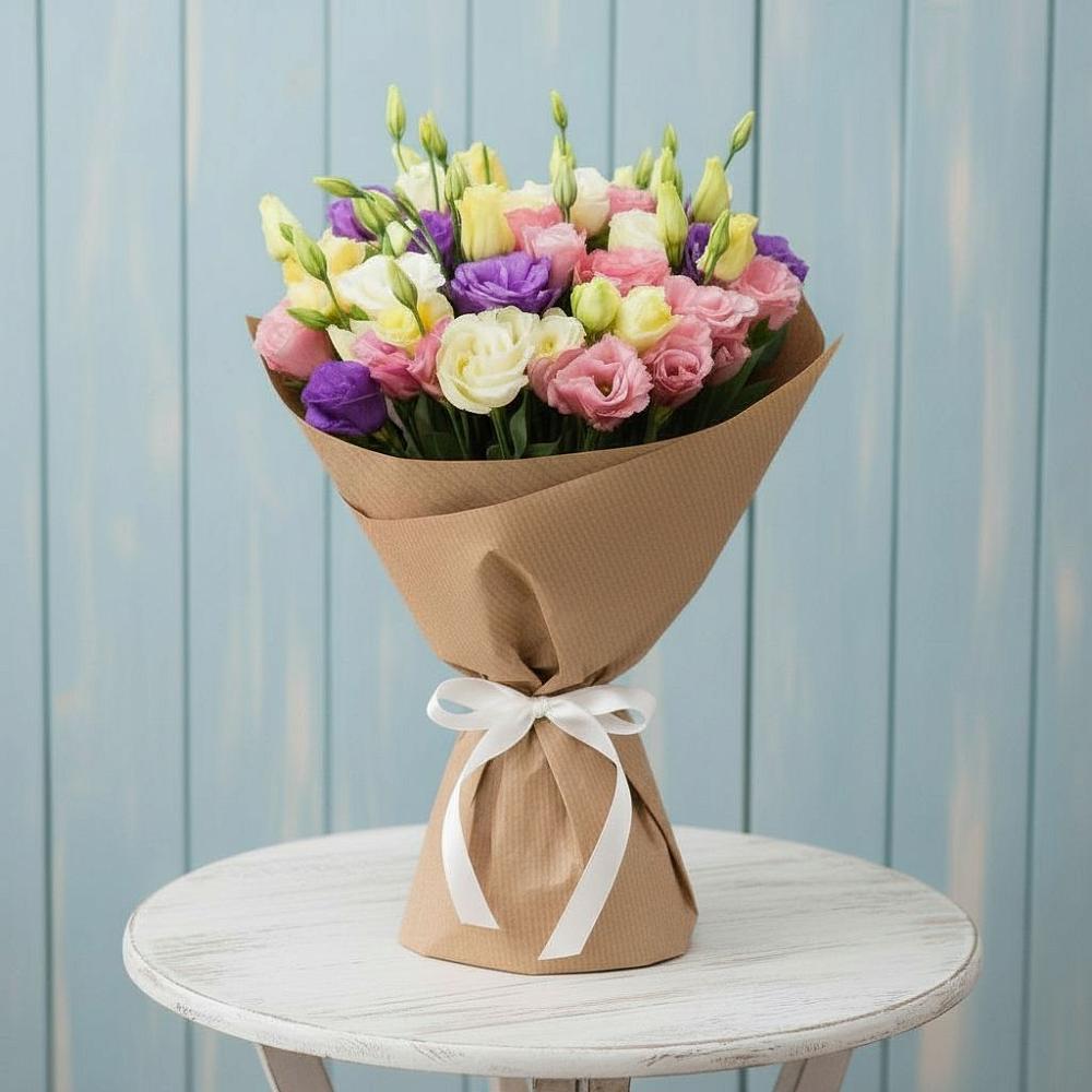 Букет цветов из: Лизиантусы в Шувое