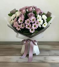 Букет цветов из:  Хризантемы и Розы в Шувое
