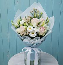 Букет цветов из:  Розы и Лизиантусы в Шувое