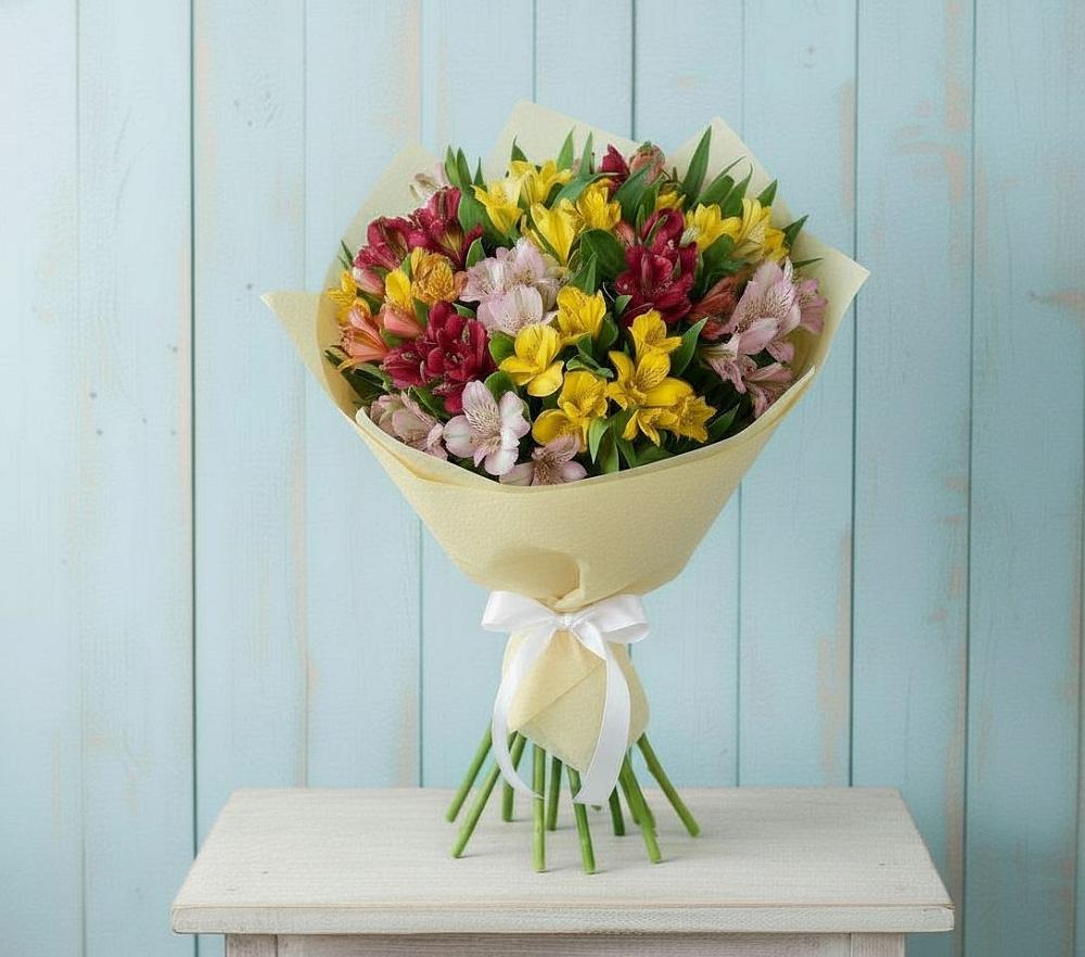 Букет цветов из: Альстромерии в Шувое