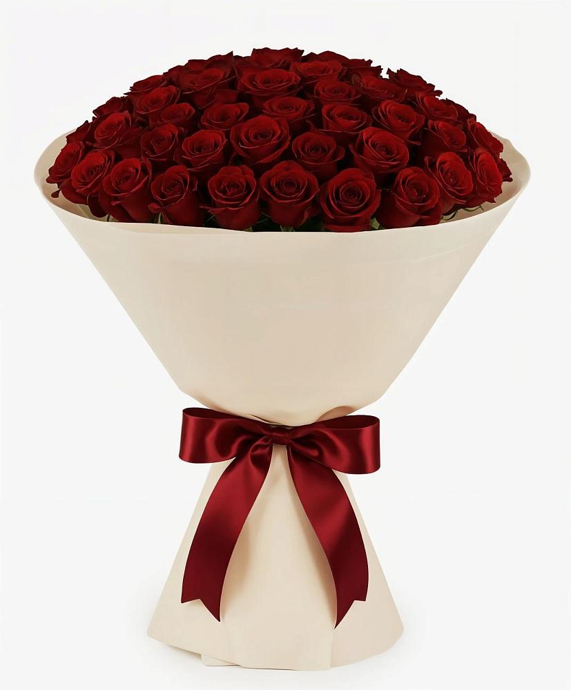Букет 101 Бордовая роза Блэк Бакарра в Шувое