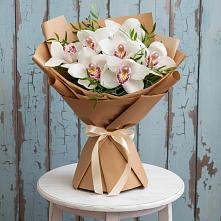 Букет цветов из:  Орхидеи и Розы #REPLACE_PRED# Шувое